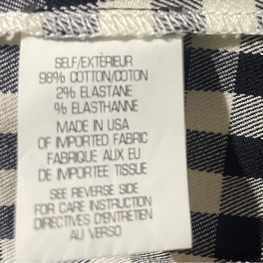 theory Black and White Gingham Sleeveless Dress - Picture 7 of 8